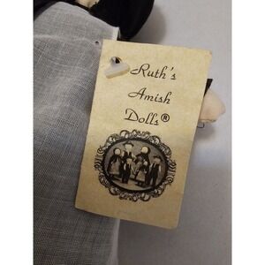 Authentic Amish Cloth Doll "Brenda" Signed Handmade Ruth's Amish Dolls Ohio